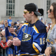 Illustration for article titled Zach Sanford Barfs All Over Himself During Blues Stanley Cup Victory Parade